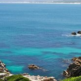 We are on the ocean front overlooking Walker Bay.